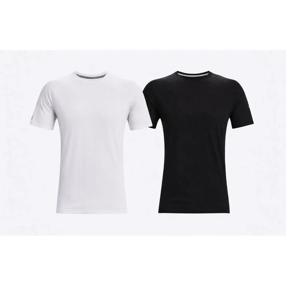 Under Armour Set Of Two (2) T-shirts Men's Training Gym Raglan 2XL Black/white